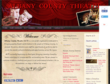Tablet Screenshot of albanycountytheatre.org